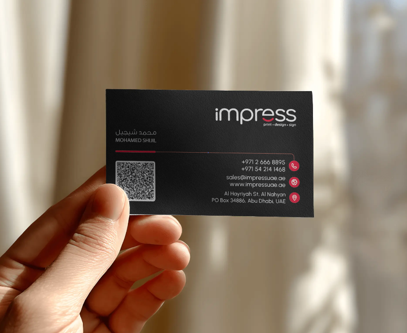 Spot UV Business cards